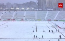 Матч Прем'єр-ліги "Карпати" - "Олімпік" у Львові не дограли через сильний снігопад