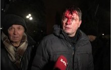 Спроба штурму наметового містечка Саакашвілі: протестувальники кидали петарди й гамселили брусками правоохоронців - ті відступили (фото, відео)