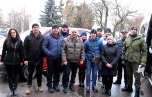 Семьи участников АТО и волонтеры Житомирщины побывали в Киеве на премьере фильма "Киборги"