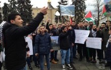В Харькове палестинцы вышли на акцию протеста против решения Трампа о признании Иерусалима столицей Израиля (фото)