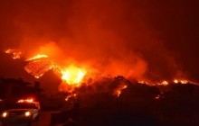 Пожар в Калифорнии приблизился к Монтесито