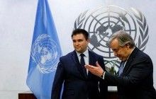 Klimkin hands over letter to UN Secretary-General asking to help liberate Kremlin's hostages