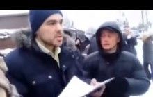 "Не пускайте его": появилось видео, как Саакашвили пытались вручить повестку на допрос в СБУ