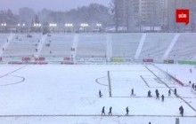 Матч "Карпаты" - "Олимпик", прерванный из-за сильного снегопада, будет доигран 21 февраля