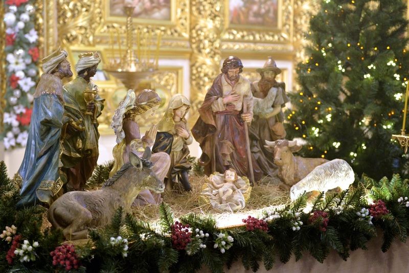 Порошенко подарил храму Софии Рождественский вертеп / bykvu.com
