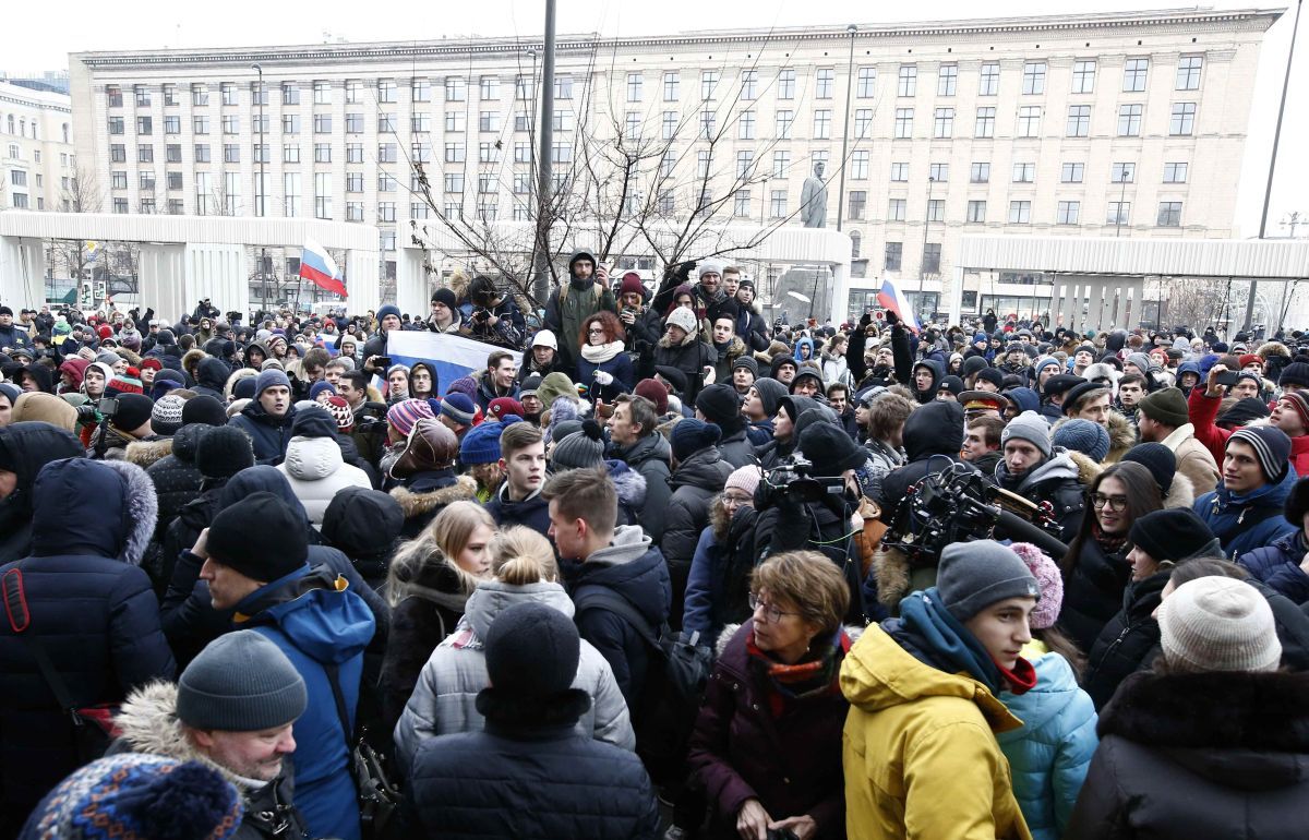 Участники акции в Москве / REUTERS