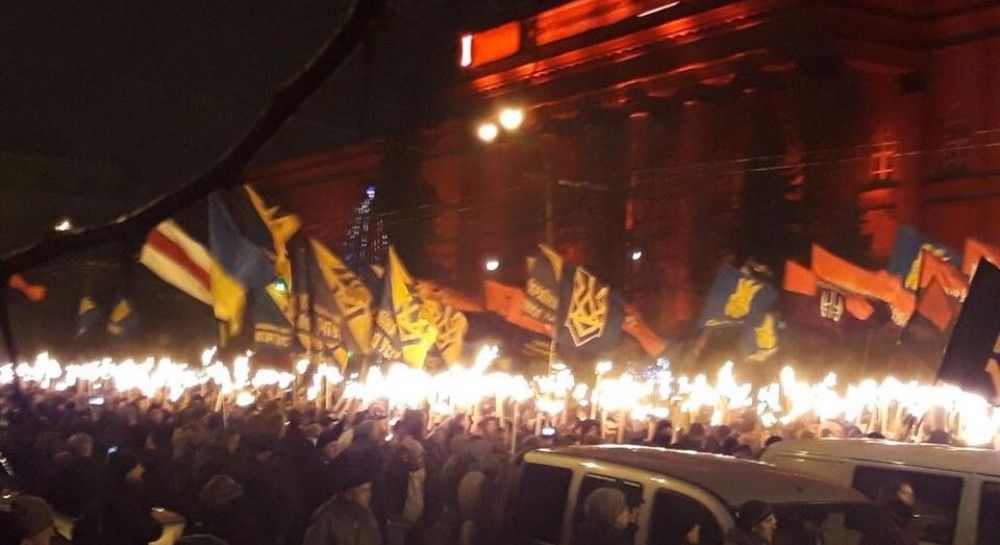 Ukrainians march in Kyiv to honor Stepan Bandera (Video) | UNIAN