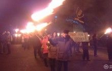 В Славянске и Авдеевке также провели марши ко дню рождения Бандеры (фото)