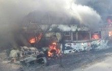 В Венесуэле двухэтажный автобус столкнулся с грузовиком, погибли семь человек