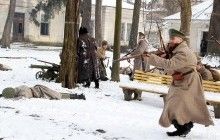 В Івано-Франківську показали історичну реконструкцію "Бій за станцію Крути" (фото, відео)