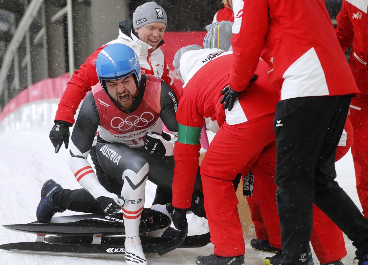 Давид Глайршер - чемпіон Олімпійських ігор-2018 в санному спорті / REUTERS Давид Глайршер - чемпіон Олімпійських ігор-2018 в санному спорті / REUTERS