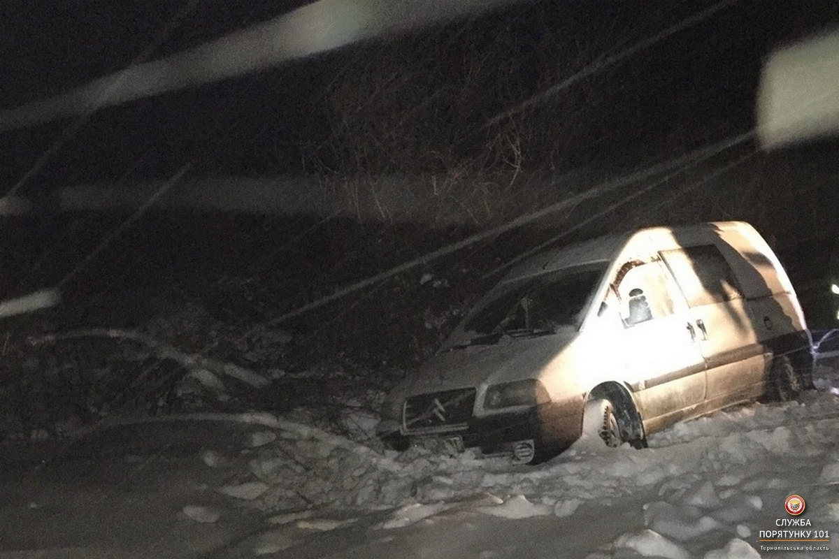 На Тернопільщині рятувальники витягли з кювету 'швидку' та легківку (фото) На Тернопільщині рятувальники витягли з кювету 'швидку' та легківку (фото)
