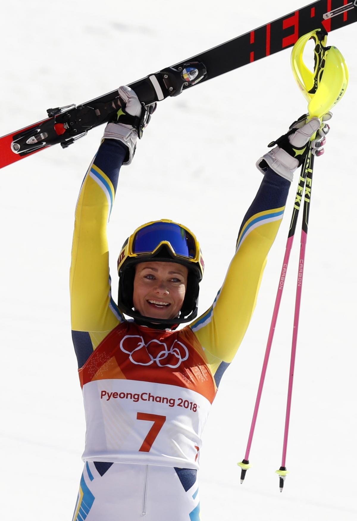 Фріда Хансдоттер принесла Швеції золото Ігор в жіночому слаломі / Reuters