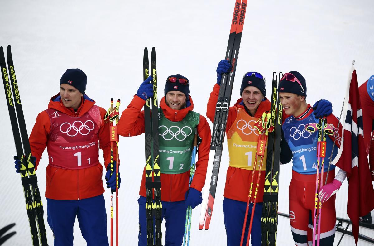 Сборная Норвегии выиграла лыжную эстафету / REUTERS