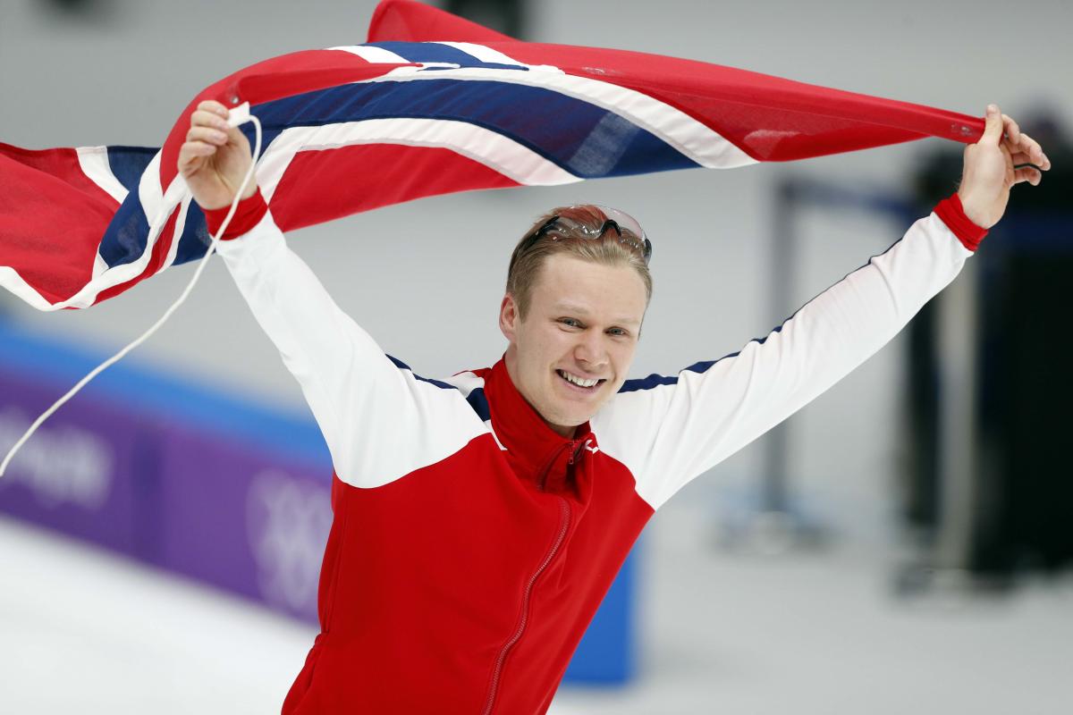 Ховард Лорентсен - олімпійський чемпіон у ковзанярському спорті / REUTERS