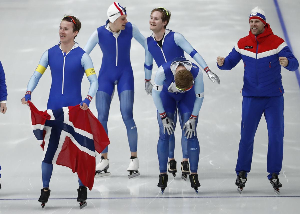 Сборная Норвегии - олимпийский чемпион / REUTERS