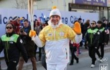 Президент НОК Украины Бубка принял участие в этапе эстафеты олимпийского огня в Корее
