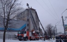 Во Львове произошел пожар в горстрое (фото)