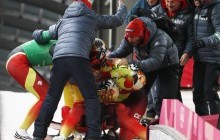 Сборная Германии выиграла саночную эстафету на Играх в Пхенчхане