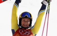 Шведка Хансдоттер стала олимпийской чемпионкой в горнолыжном слаломе, украинка Кныш - 45-я