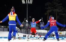 Норвезькі лижниці обігнали шведок на фініші естафети на Олімпіаді