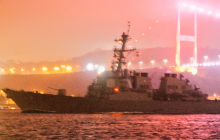 У Чорне море увійшов есмінець USS Ross, який брав участь в операції в Сирії (фото)