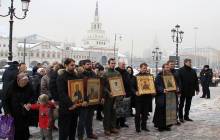 У Москві православні обійшли з чудотворними іконами всі залізничні вокзали