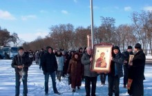 У Кропивницькому відбулася автобусна Хресна хода навколо міста з Іверською іконою Божої Матері