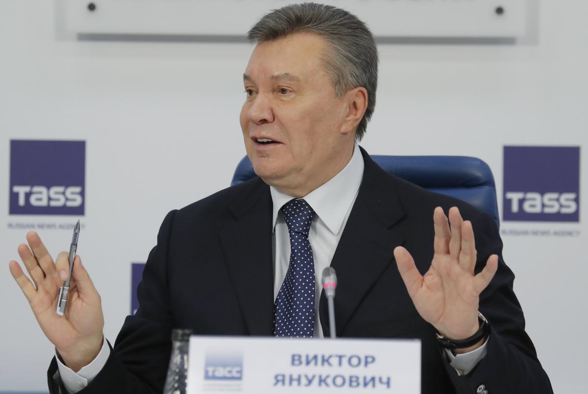 Янукович во время пресс-конференции в Москве / REUTERS