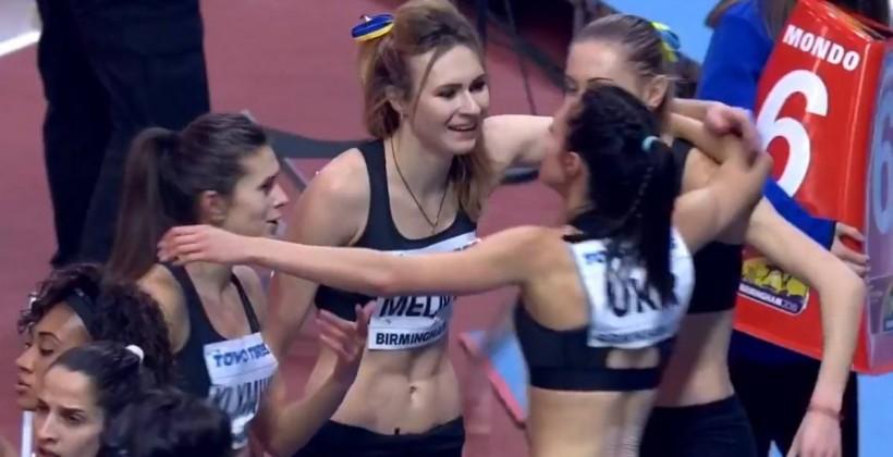 Українки вийшли у фінал естафети 4х400 метрів на чемпіонаті світу в приміщенні / Скріншот Українки вийшли у фінал естафети 4х400 метрів на чемпіонаті світу в приміщенні / Скріншот