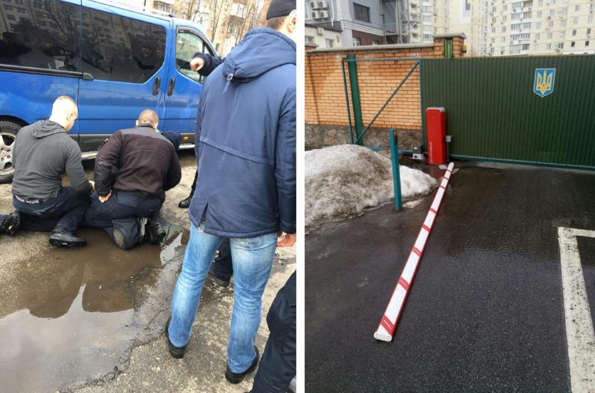 Водій спробував втекти, але через кілька хвилин машину було затримано поруч із управлінням поліції / Фото Нацполіція via Telegram Водій спробував втекти, але через кілька хвилин машину було затримано поруч із управлінням поліції / Фото Нацполіція via Telegram