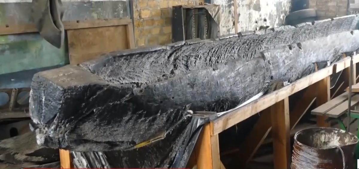 На човні виявили білі плями / Скріншот відео ТСН На човні виявили білі плями / Скріншот відео ТСН