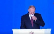"Кхе-кхе": в сети показали фото больного Путина