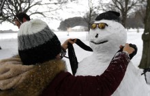 В Европе устроили флешмоб снеговиков (фото, видео)