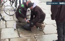 В Германии при попытке нападения на Ангелу Меркель задержали мужчину