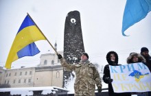 У Львові провели віче проти незаконних виборів президента РФ у Криму (фоторепортаж)