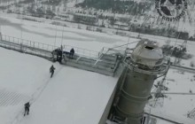 У Чорнобилі врятували собаку, який опинився на даху величезного саркофагу ЧАЕС (відео)