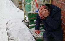 Криваве пограбування у центрі Києва: жертву побили прямо біля пункту поліції (фото)