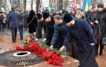Священики УПЦ взяли участь у вшануванні визволителів Вінниці від німецько-фашистських загарбників