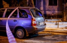 В Запорожье гранатой взорвали автомобиль (фото, видео)
