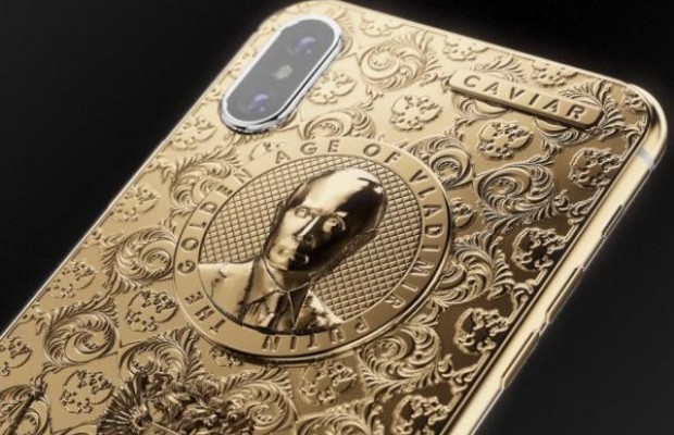 На 76 золотих iPhone з'явився "лик" Путіна (фото)