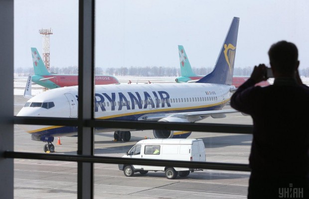 Ryanair змінив розклад рейсів до Києва