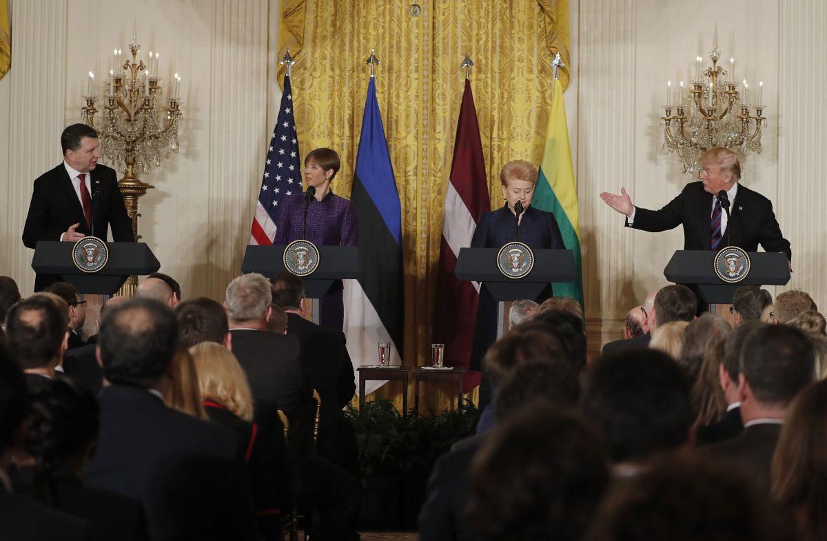 Президенти країн Балтії і Дональд Трамп / REUTERS Президенти країн Балтії і Дональд Трамп / REUTERS