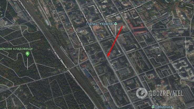 НП сталася на вул. Антоновича в Голосіївському районі / Гугл карти НП сталася на вул. Антоновича в Голосіївському районі / Гугл карти