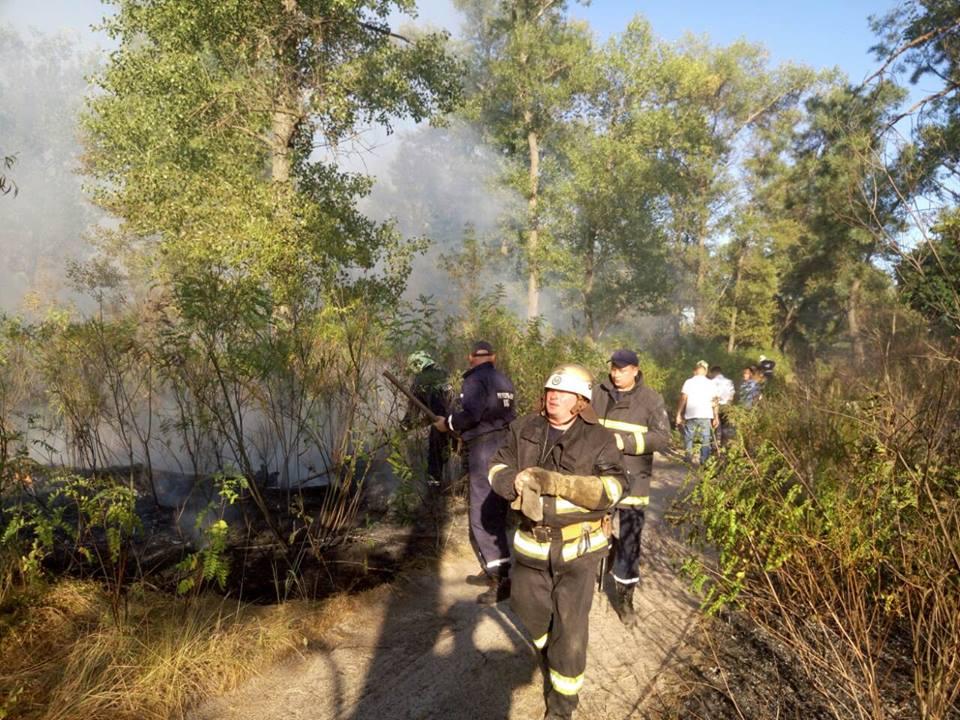 Столичні рятувальники ліквідовують пожежу на Трухановому острові / фото facebook.com/kievcity.gov.ua Столичні рятувальники ліквідовують пожежу на Трухановому острові / фото facebook.com/kievcity.gov.ua