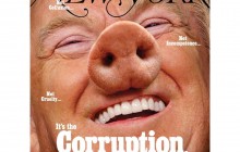 "Справа в корупції": американський журнал помістив на обкладинку Трампа в образі свині (фото)