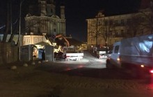 Souvenir kiosks torn down on Kyiv's Andriyivskyi Uzviz (Photo)