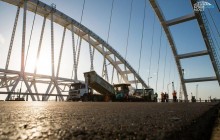 "Виконано на 75%": окупанти похвалилися новим етапом будівництва Кримського моста (фоторепортаж, відео)