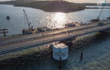 "Стройка века": появились свежие фото и видео Крымского моста