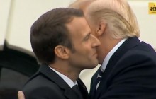 Особливі відносини Трампа і Макрона: поцілунки, обійми і лупа на плечах (відео)